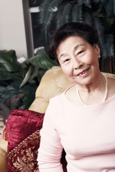 Portrait of a senior woman smiling