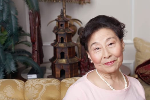 Portrait of a senior woman smiling