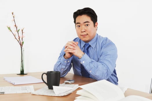 Portrait of a businessman sitting