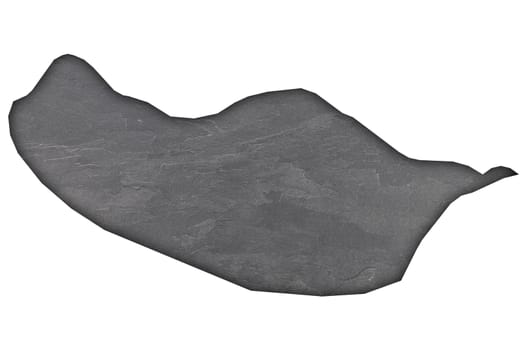 Map of Madeira on dark slate