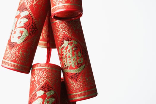 Close-up of Chinese fire crackers