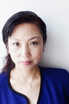 Portrait of a mature woman looking serious