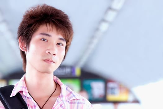Close-up of a young man