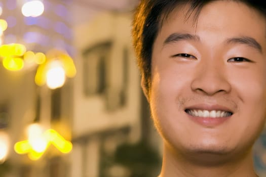 Portrait of a young man smiling