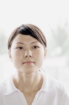 Close-up of a young woman