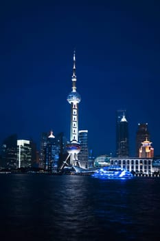 Oriental Pearl Tower, Huangpu River, Lujiazui, The Bund, Shanghai, China