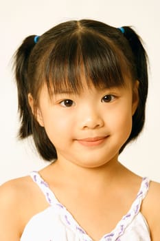 Portrait of a girl smiling