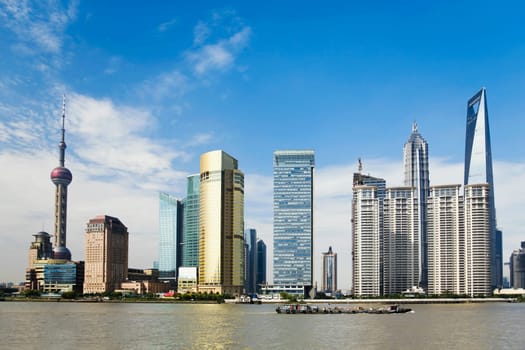 Oriental Pearl Tower, Huangpu River, Lujiazui, The Bund, Shanghai, China