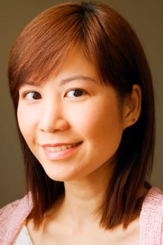 Portrait of a young woman smiling