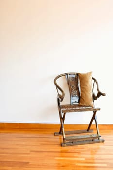 Cushion on a folding chair