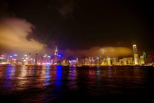 Victoria Harbor, Hong Kong Island, Hong Kong, China