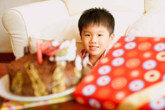 Portrait of a boy smiling