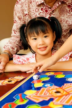 Portrait of a girl smiling