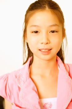 Portrait of a girl smiling