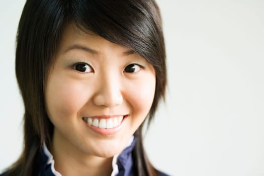 Portrait of a young woman smiling