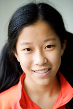Portrait of a girl smiling