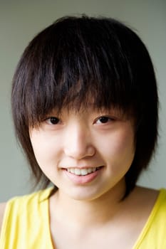 Portrait of a girl smiling