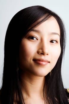 Portrait of a young woman smiling