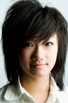 Portrait of a girl smiling