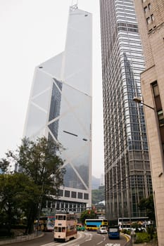 Bank of China and Cheung Kong Towers, Hong Kong Island, Hong Kong, China