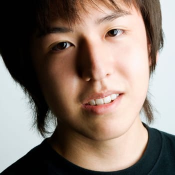 Portrait of a young man smiling