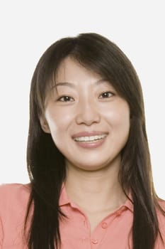 Portrait of a young woman smiling