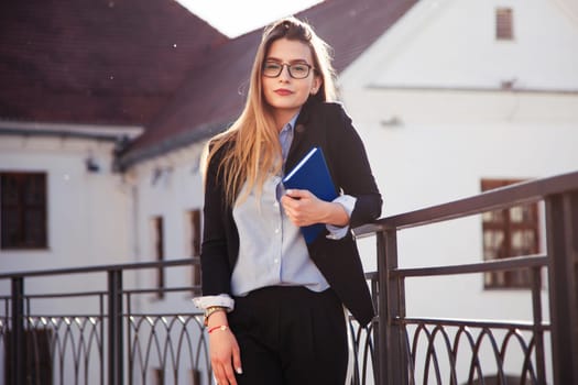 A young graduate girl in search of work.