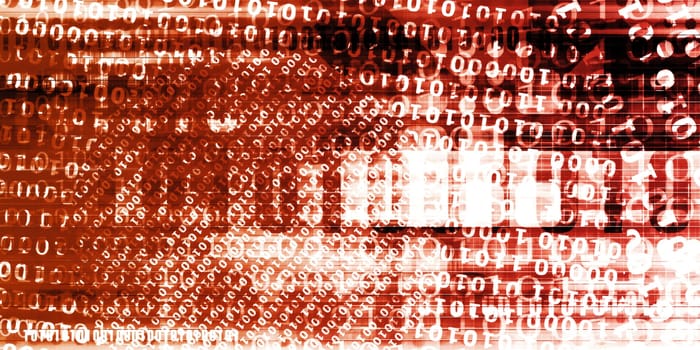 Binary Technology Futuristic Abstract Background as a Concept