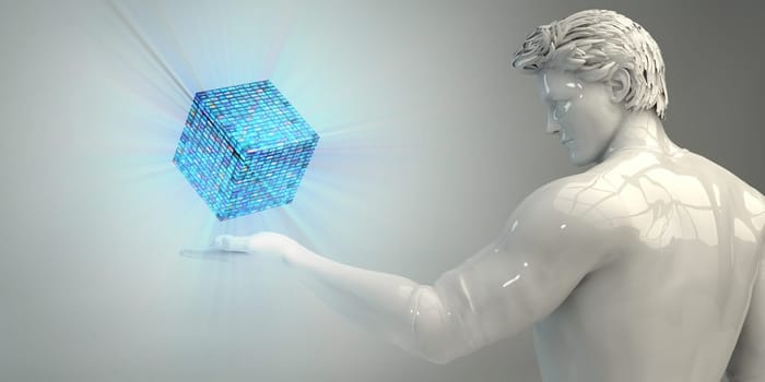 Digital Analytics Intelligent Data Strategy Background Concept
