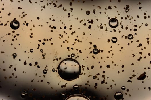 chickpeas abstract photograph of a liquid material with bubbles