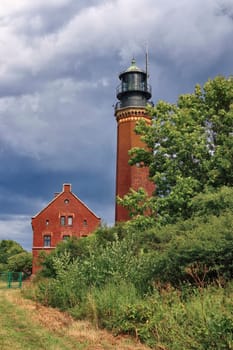 Lighthouse on the Greifswalder Oie, Mecklenburg Baltic Sea coast