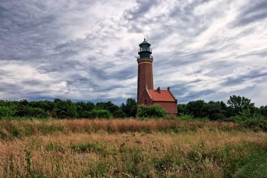 Lighthouse on the Greifswalder Oie, Mecklenburg Baltic Sea coast