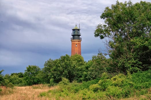 Lighthouse on the Greifswalder Oie, Mecklenburg Baltic Sea coast