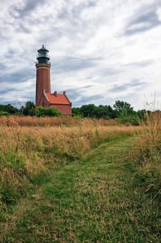 Lighthouse on the Greifswalder Oie, Mecklenburg Baltic Sea coast