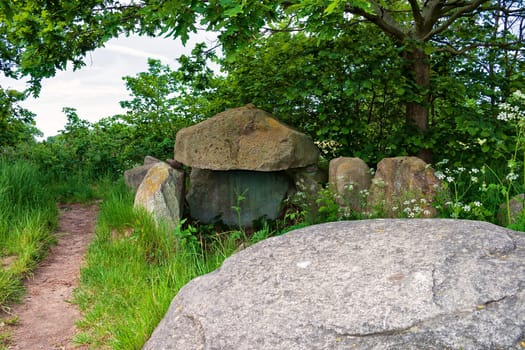Large stone grave on the island of Ruegen