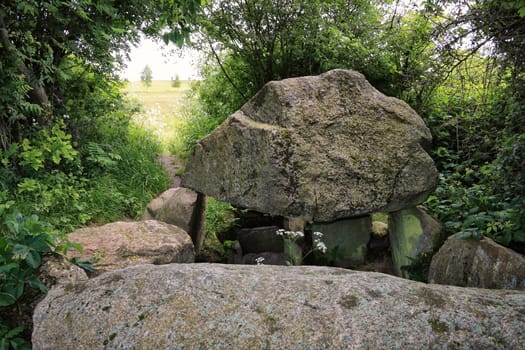Large stone grave on the island of Ruegen