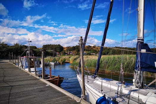 landscape near Groß Zicker, Ruegen Island on the Greifswalder Bodden