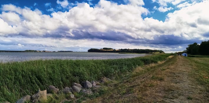 landscape near Groß Zicker, Ruegen Island on the Greifswalder Bodden