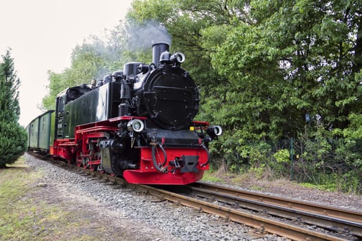 Rügen small train "Rasender Roland"", island of Rügen"