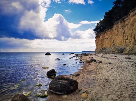 Baltic coast near Lobbe, Mönchgut, Ruegen island
