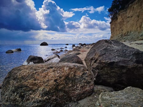 Baltic coast near Lobbe, Mönchgut, Ruegen island