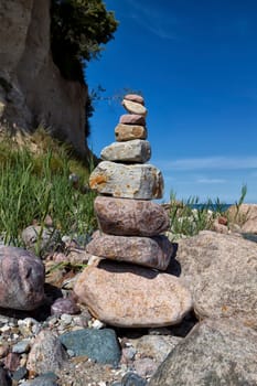 Baltic coast near Lobbe, Mönchgut, Ruegen island