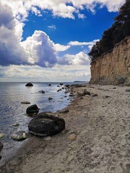 Baltic coast near Lobbe, Mönchgut, Ruegen island