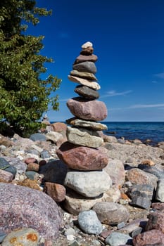 Baltic coast near Lobbe, Mönchgut, Ruegen island
