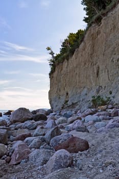 Baltic coast near Lobbe, Mönchgut, Ruegen island
