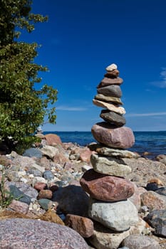 Baltic coast near Lobbe, Mönchgut, Ruegen island
