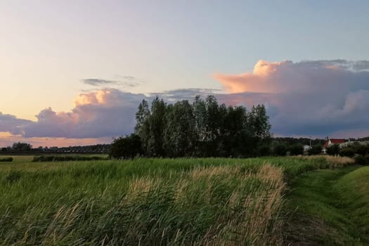 Sonnenuntergang überm Mönchgut, Insel Rügen