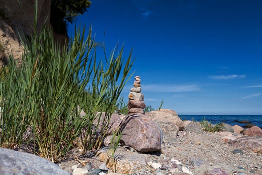 Baltic coast near Lobbe, Mönchgut, Ruegen island