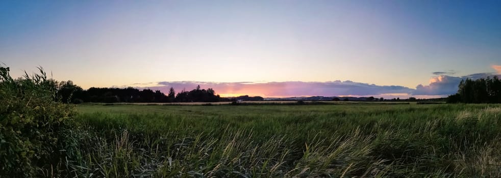 Sonnenuntergang überm Mönchgut, Insel Rügen