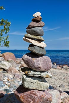 Baltic coast near Lobbe, Mönchgut, Ruegen island